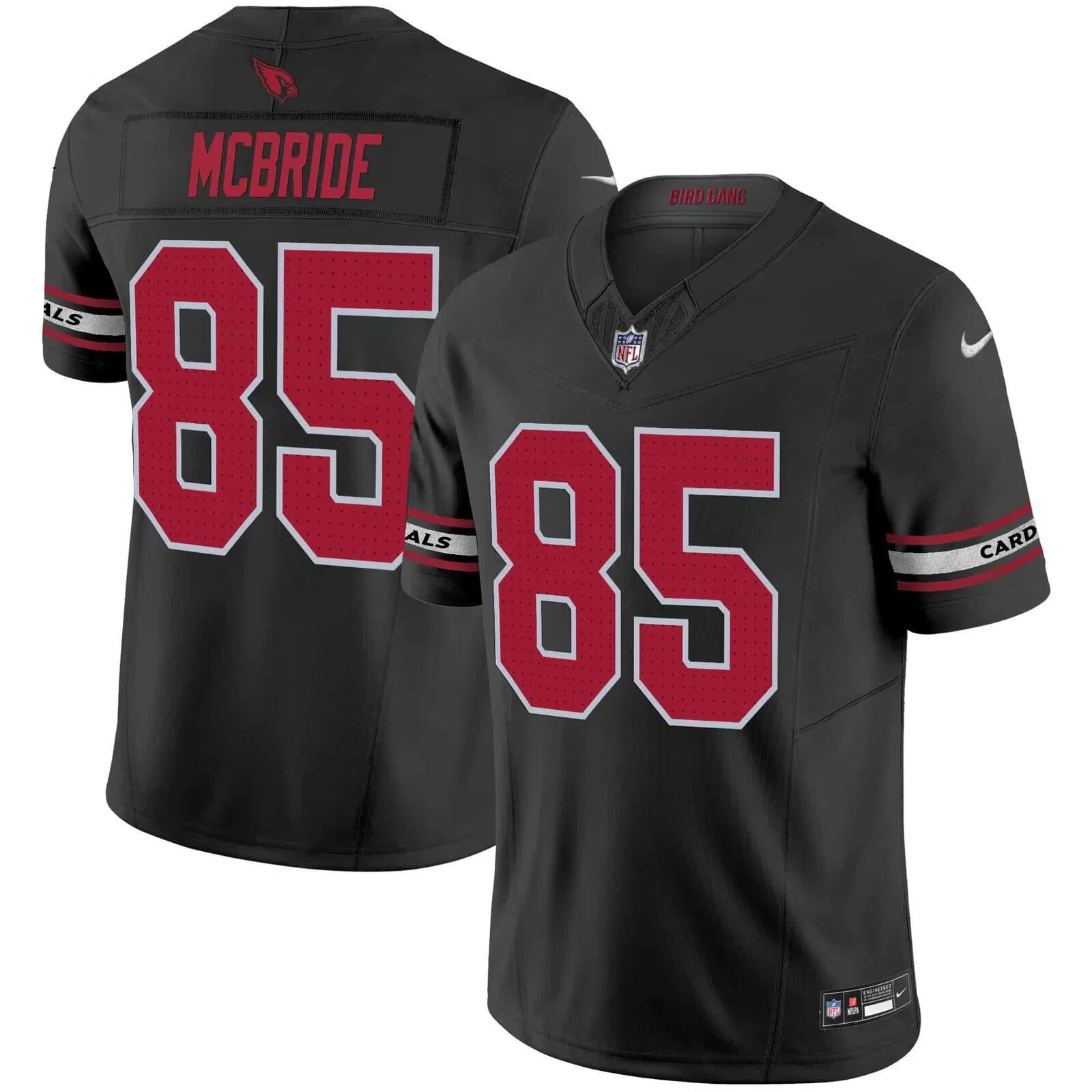 Men Arizona Cardinals #85 Mcbride Black Nike 2024 Vapor Limited NFL Jersey style 1->customized nfl jersey->Custom Jersey